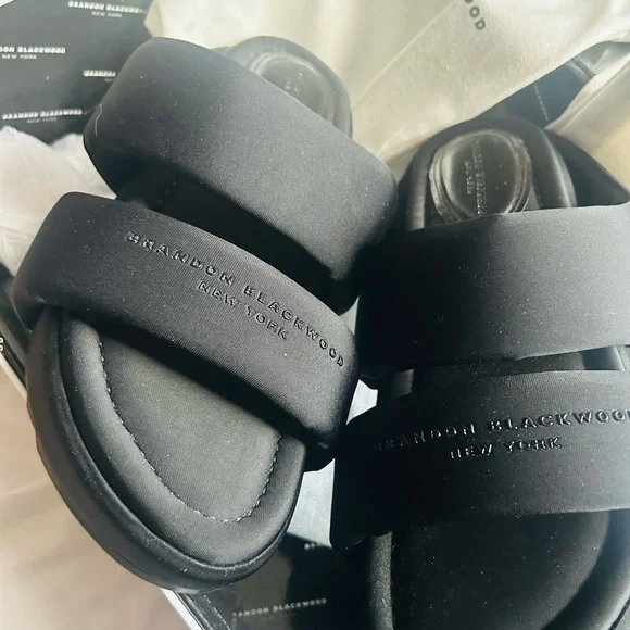 Brandon Blackwood Dai Women's Black Sandals - Picture 2 of 5